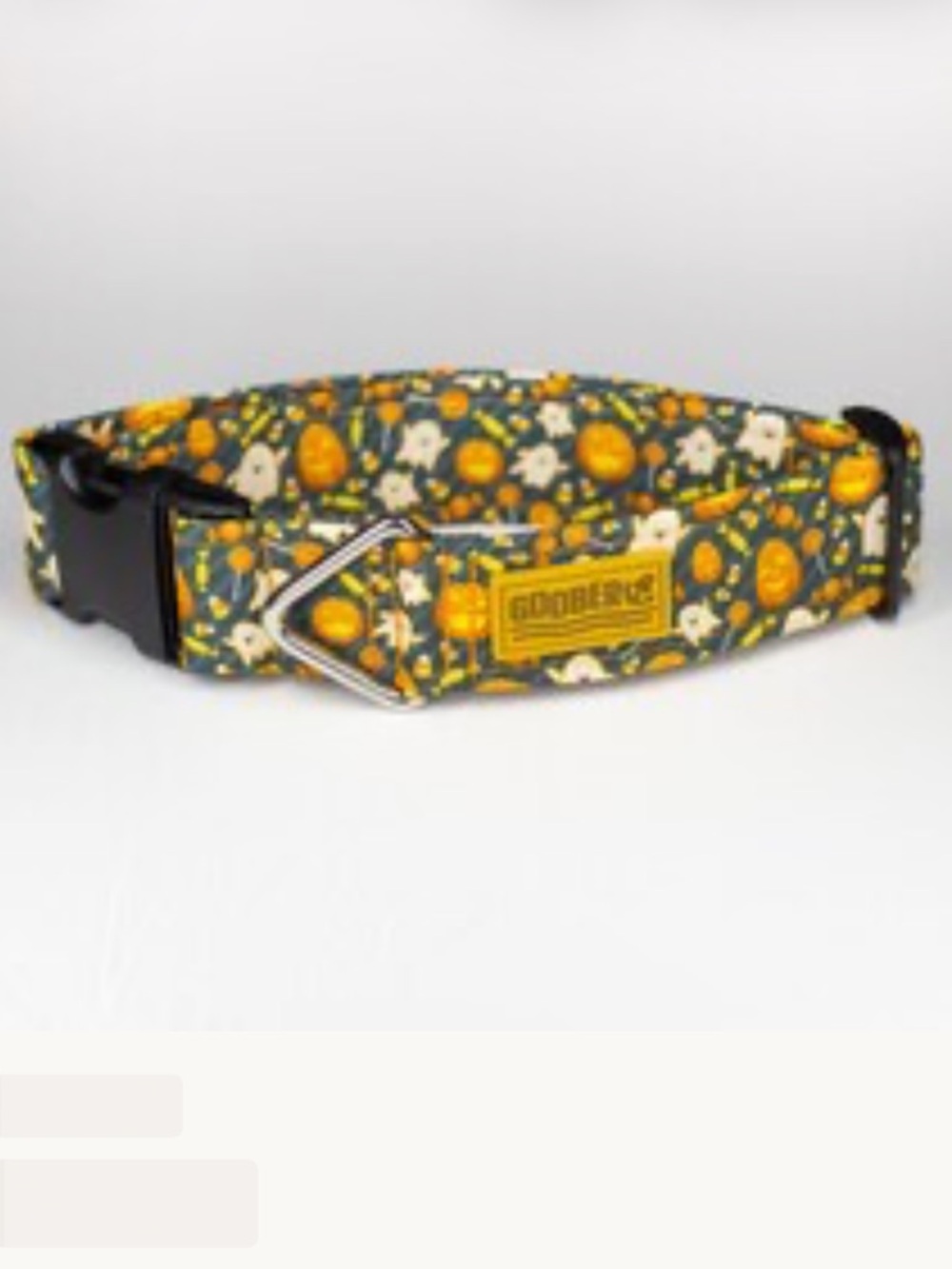 Halloween Print Goober Dog Collar size medium 1” by 11”-16”